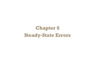 Chapter 6 steady state erroes
