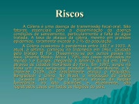 Cólera | PPT Cólera