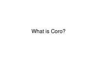 «Coro. Intro» Евгений Вансевич, программист Почты Mail.Ru slideshare