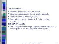 Inventory control