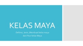 Kelas Maya slideshare