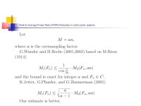 PAPR Reduction  slideshare