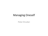 Managing oneself slideshare