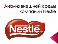 анализ внешней среды компании Nestle slideshare