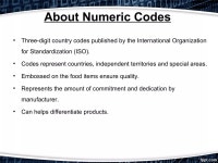 Numeric codes | PPT Numeric codes