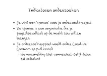 Opzet Minor Dmp slideshare