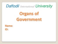 Organs of the government