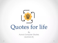 Quotes for life | PPT Quotes for life