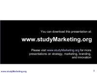 Marketing Management slideshare