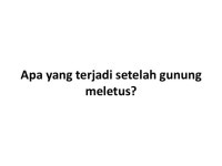 Gunung Berapi (Volcanoes) slideshare