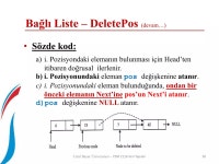 YZM 2116 - Bölüm 3 - Listeler | PPTX YZM 2116 - Bölüm 3 - Listeler 