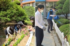 구월중학교 :: 학교행사 이모저모 :: 여름초화식재행사