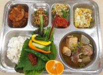 순천금당중학교 :: 급식 소식 :: 10월 26일 식판 사진 (저염 데이 - 국 자율의 날)