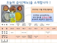 2023년 11월 20일 급식정보 :: 급식 소식 :: 인덕원중학교 인덕원중학교 :: 급식 소식 :: 2023년 11월 20일 급식정보