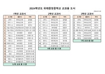 2024학년도 위례중앙중학교 교과용 도서 :: 공지사항 :: 위례중앙중학교 위례중앙중학교 :: 공지사항 :: 2024학년도 위례중앙중학교 교과용 도서