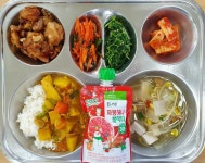 1월 3일 (수) 점심 급식사진 :: 급식 소식 :: 초전중학교 초전중학교 :: 급식 소식 :: 1월 3일 (수) 점심 급식사진