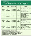 김포외국어고등학교 2025학년도 신입생 모집 2차 입학설명회 안내 :: 공지사항 :: 남사중학교 남사중학교 :: 공지사항 :: 김포외국어고등학교... 