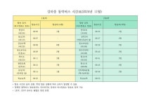 2024학년도 11월 등교시간 통학버스 시간표 안내 :: 공지사항 :: 강하중학교 강하중학교 :: 공지사항 :: 2024학년도 11월 등교시간 통학버스... 