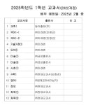 2025학년도 학년별 교과서 안내 :: 공지사항 :: 배다리중학교 배다리중학교 :: 공지사항 :: 2025학년도 학년별 교과서 안내