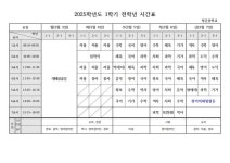 2025학년도 3월 첫주 임시시간표 안내 :: 공지사항 :: 청운중학교 청운중학교 :: 공지사항 :: 2025학년도 3월 첫주 임시시간표 안내