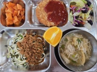 9월5일 식단: 마제소바,팽이유부국,돈까스,블루베리샐러드,깍두기,오렌지 :: 급식 소식 :: 송악고등학교 송악고등학교 :: 급식 소식 :: 9월5일 식단... 