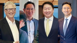 빌 게이츠, 이재용·최태원·정기선 회동…'글로벌 협력' | TVING