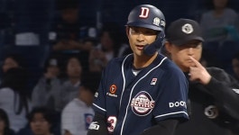 [두산] 2024/6/5 연장 11회 동점 상황, 대타로 나와 결정적인 타점 만든 강승호 | TVING