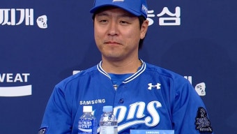 [2024 KBO 한국시리즈 미디어데이] 10/20 삼성 강민호 선수의 출사표 | TVING