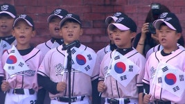 [SSG] 2025/8/15 애국가 - 인천창영초 야구부 | TVING