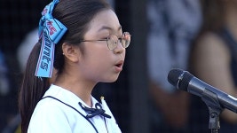 [롯데] 2025/8/15 애국가 - 금정초등학교 5학년 이수아 | TVING