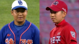 [두산] 2025/9/18 시구 - 가동초등학교 박현석 & 마포구리틀야구단 배연호 | TVING