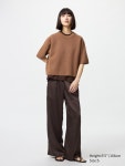 Womens Satin Easy Trousers | UNIQLO RO
