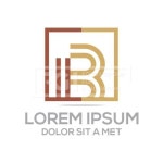 유토이미지 | Abstract logo lettermark b icon vector