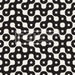 유토이미지 | Vector Seamless Wavy Round Shape Irregular Geometric Pattern