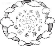 유토이미지 | Cloud computing illustrations