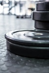 유토이미지 | Close up view of weights in crossfit gym