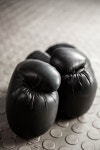 유토이미지 | Close up of Boxing gloves at the crossfit gym
