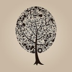 유토이미지 | 상세페이지 | 베이직샵 | 19498637 | Tree on a theme a science. A vector illustration