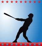 Baseball. Background with the sportsman carrying out movement. | 유토이미지 | 상세페이지 | 베이직샵 | 일러스트 | 19499403