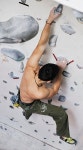 young and fit man exercise free mountain climbing on indoor practice wall | 유토이미지 | 상세페이지 | 베이직샵 | 사진 | 19535577