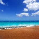 유토이미지 | Canary Islands brown sand beach and tropical turquoise water