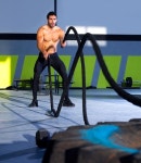 한국타이어용진밧줄 | Crossfit battling ropes at gym workout from big tires | 유토이미지 | 상세페이지 | 베이직샵 | 사진 | 19674986