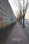유토이미지 | 상세페이지 | 베이직샵 | 20544285 | 자전거 전용도로와 방음벽과 가로수
