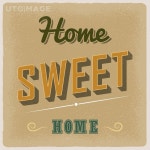 유토이미지 | home sweet home wallpaper