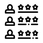 유토이미지 | Driver Rating Sheet Online Taxi Icon Vector Thin Line. Contour Illustration