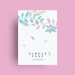 꽃 카드 배경 | 유토이미지 | 상세페이지 | 베이직샵 | 일러스트 | 21059459