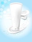 화장품 디자인 템플릿. 하늘색 바탕에 화이트 크림 | 유토이미지 | 상세페이지 | 베이직샵 | 일러스트 | 21049910