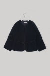 [hasto하스토]Lamb Fur Robe Jacket in Navy [W CONCEPT]
