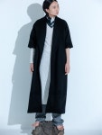 [YoN9와이오앤나인]UNBAL LONG COAT (BLACK) [W CONCEPT]