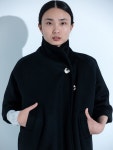 [YoN9와이오앤나인]UNBAL LONG COAT (BLACK) [W CONCEPT]